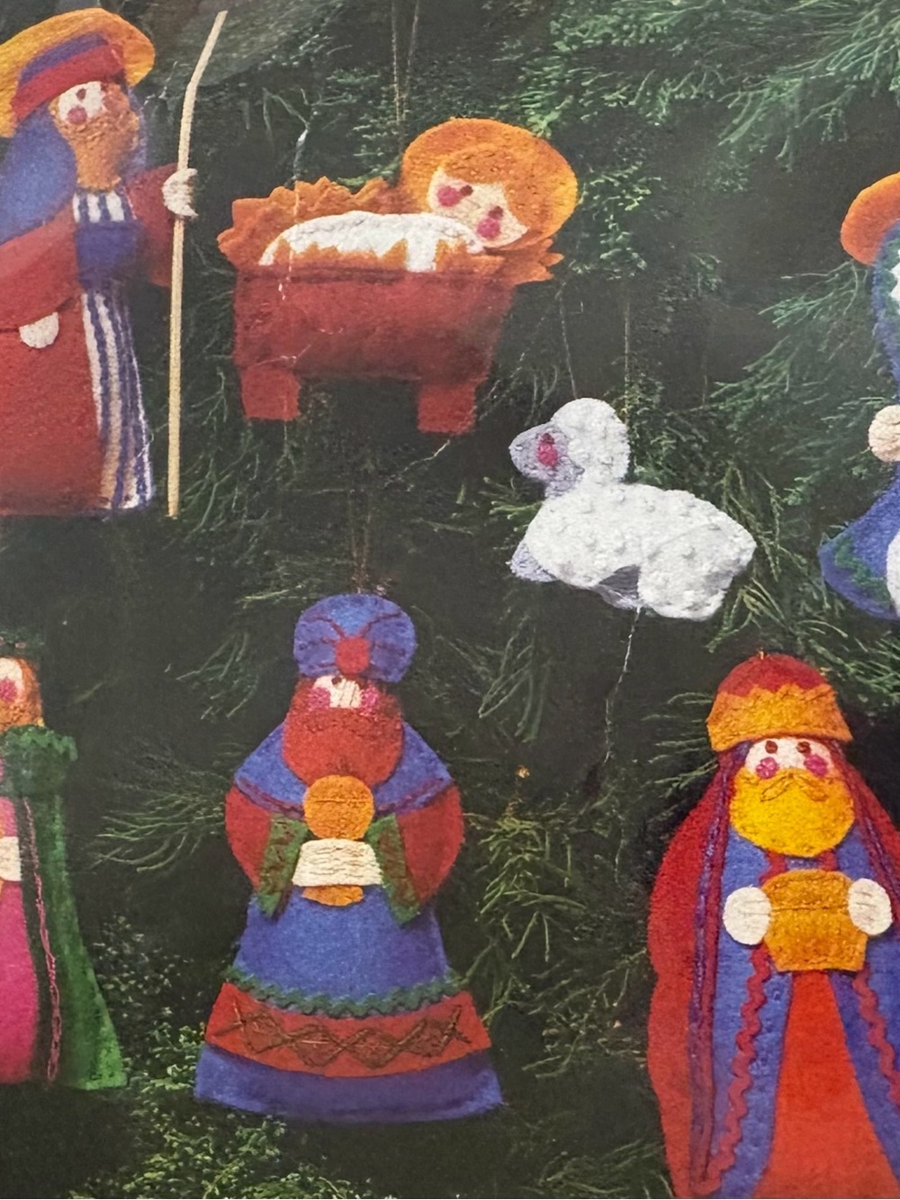 The Creative Circle 2306 Vintage Felt Nativity
Ornament Kit Christmas DIY NOS